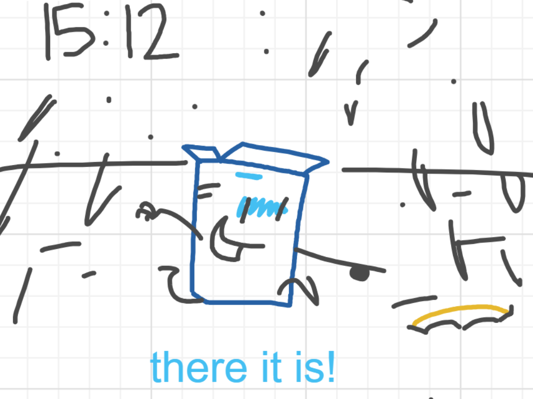 A panel from I've Been Everywhere, Man, episode nine of the Board Boards object show by Furretwalk/WalkingFurret.